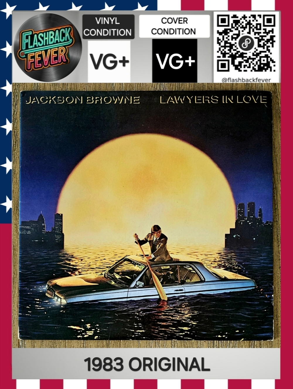 JACKSON BROWNE•Lawyers In Love•1983 US (#E1-60268) Carrollton Pressing